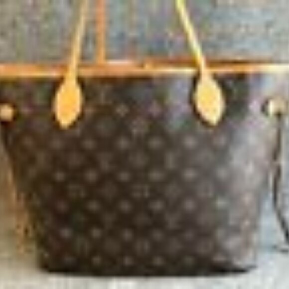 LOUIS VUITTON Neverfull PM Shoulder Tote Bag Monogram Leather - Picture 2 of 16